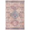 Chaudhary Living 7.5' x 10' Vintage Medallion Area Throw Rug - Orange and Blue